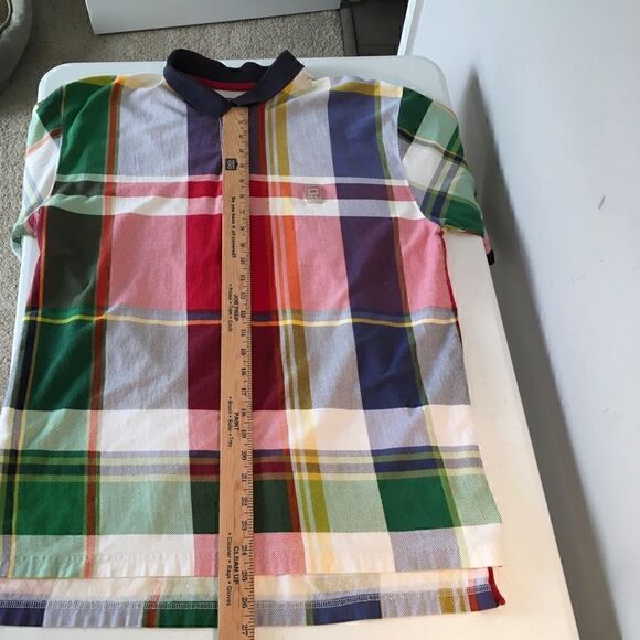 Chaps Ralph Lauren Men’s Multicolor Plaid Polo Shirt - Size L - Picture 10 of 11